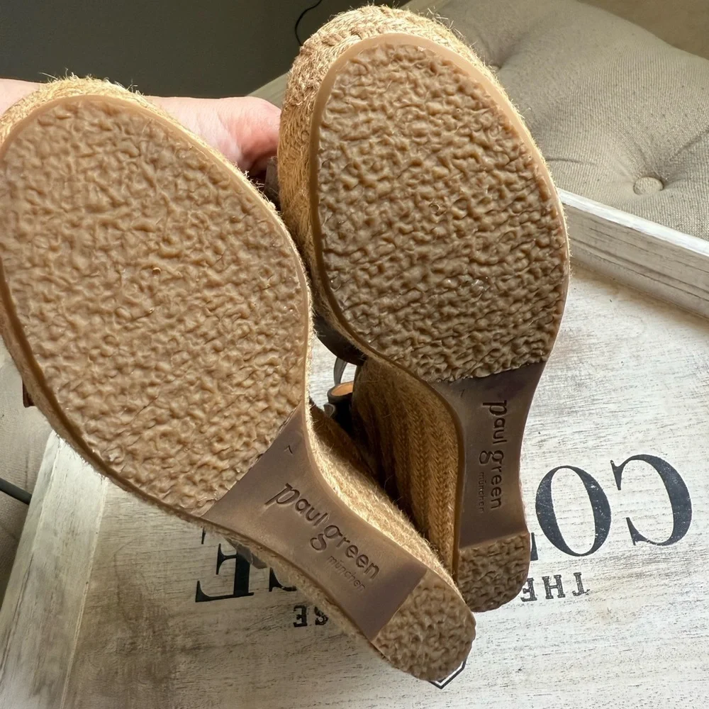Paul Green Women's Metallic Brown Espadrilles